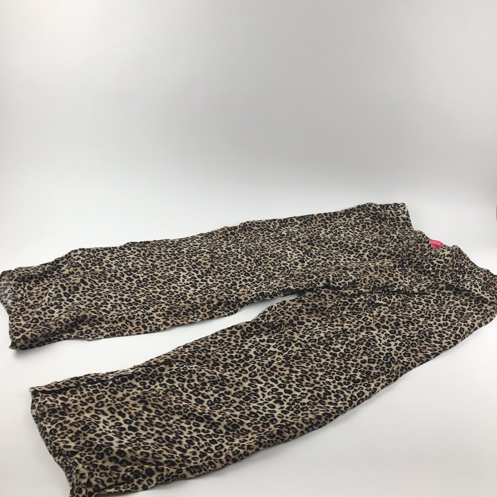 Catherine Malandrino L leopard palazzo pants
